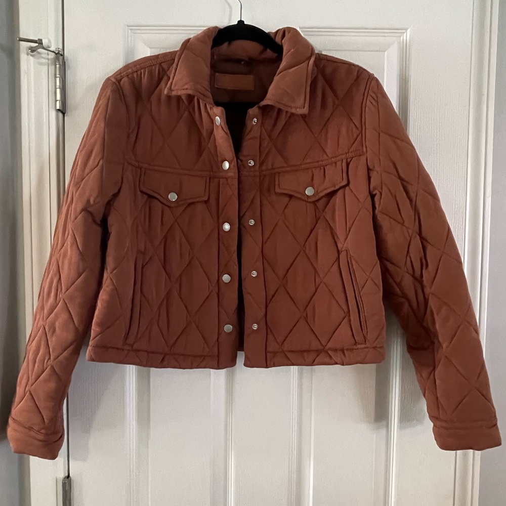 Blank NYC Cropped quilted jacket